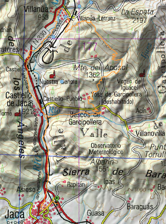 Mapa General de la Ruta