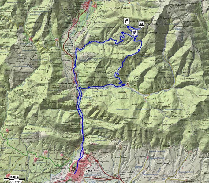 Mapa General de la salida